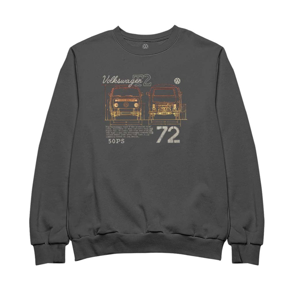 Volkswagen T2 Mini Van 72 Men's Sweatshirt product image 1
