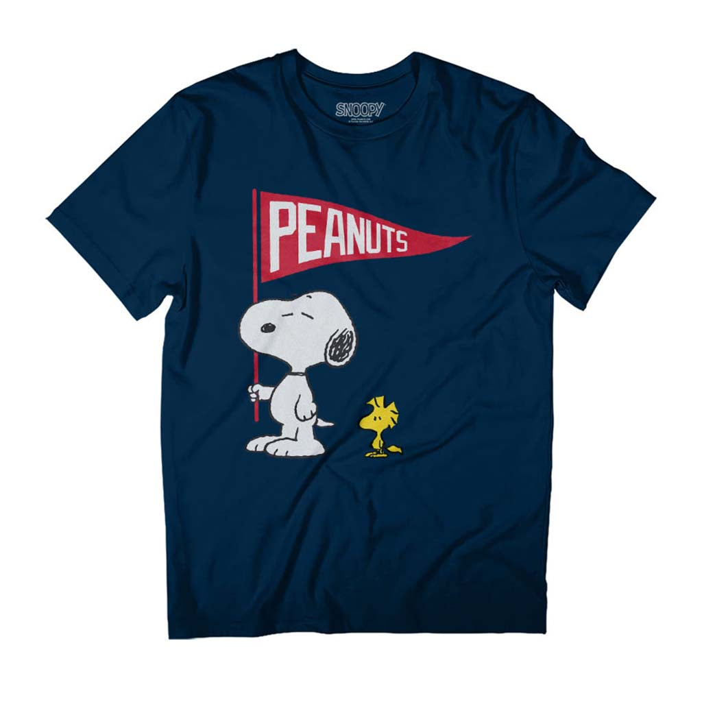 Peanuts Snoopy & Woodstock Flag Women's Relaxed Fit T-Shirt product image 1