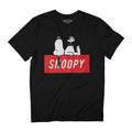 Peanuts Red Block Text Women's Relaxed Fit T-Shirt product image 1