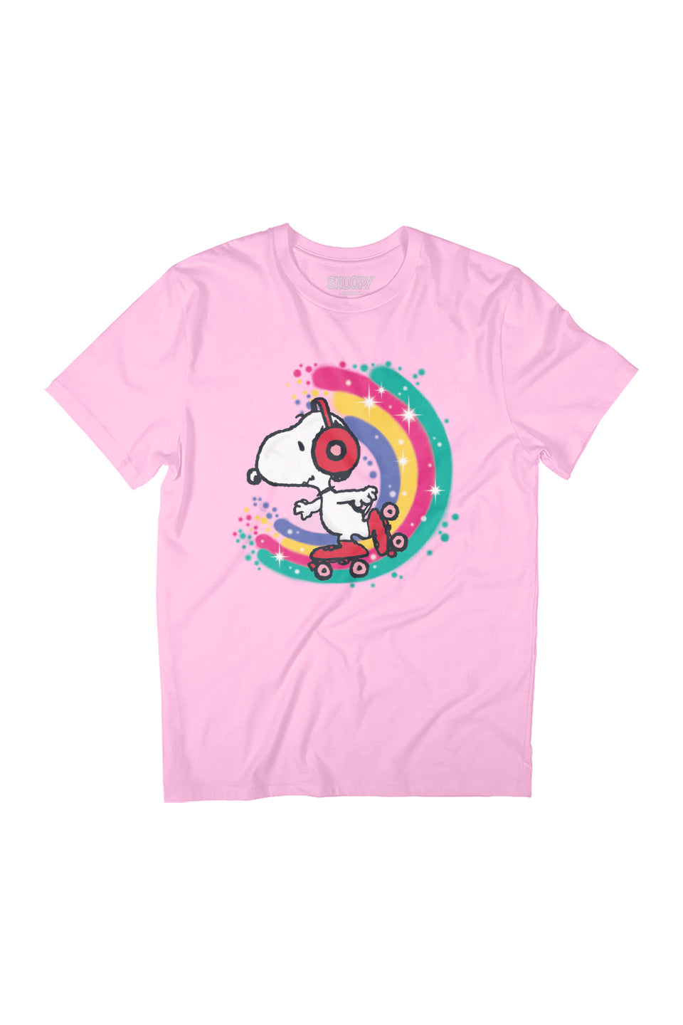 Peanuts Snoopy Roller Skating Rainbow Women's Relaxed Fit product image 1