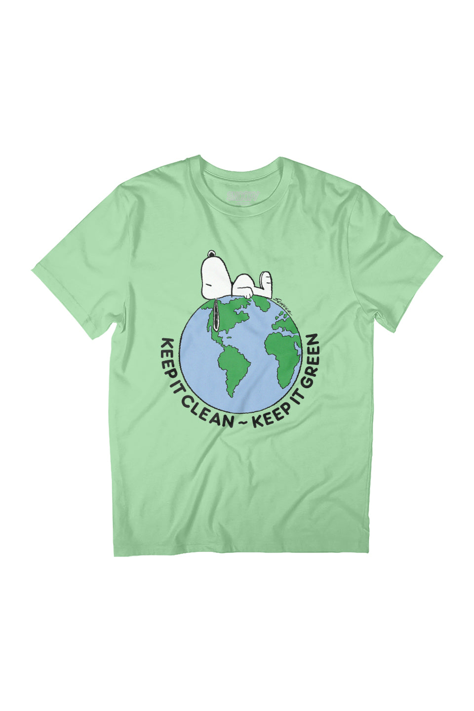 Peanuts Snoopy Keep It Green Women's Relaxed Fit T-Shirt product image 1