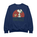 Peanuts Snoopy Far Out Peace Love And Music Men's Sweatshirt product image 1