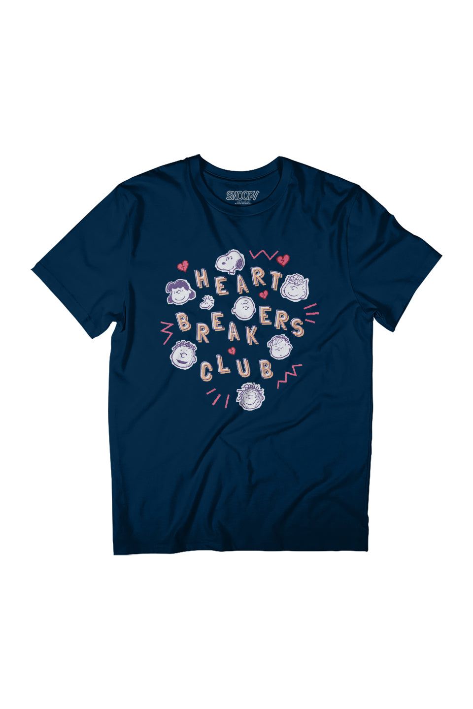 Peanuts Heart Breakers Club Valentines Day Women's Relaxed product image 1