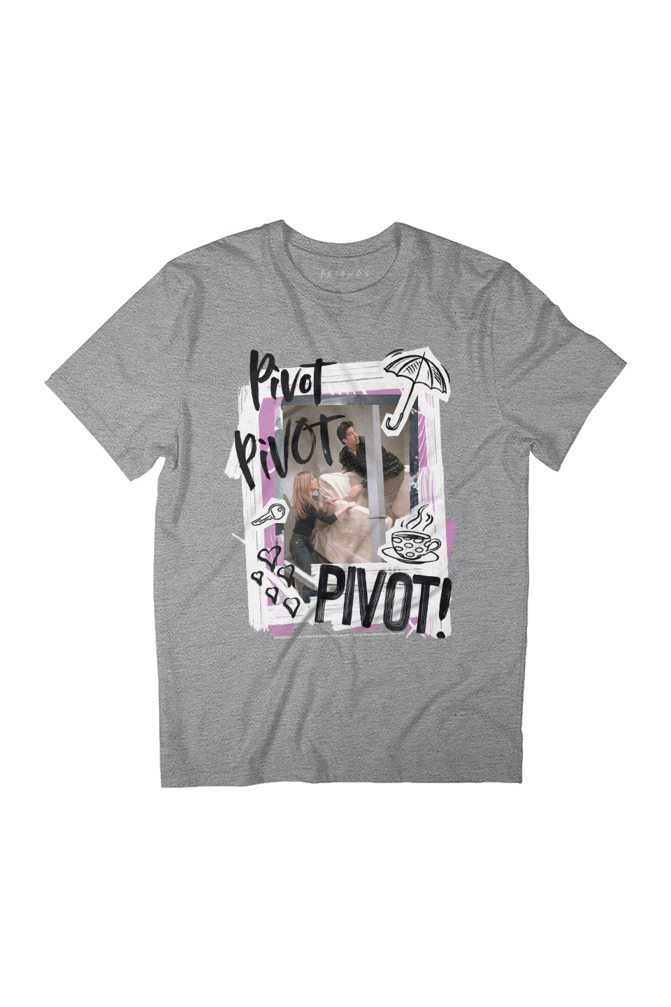 Friends Pivot Ross Sofa Scene Women's Relaxed Fit T-Shirt product image 1