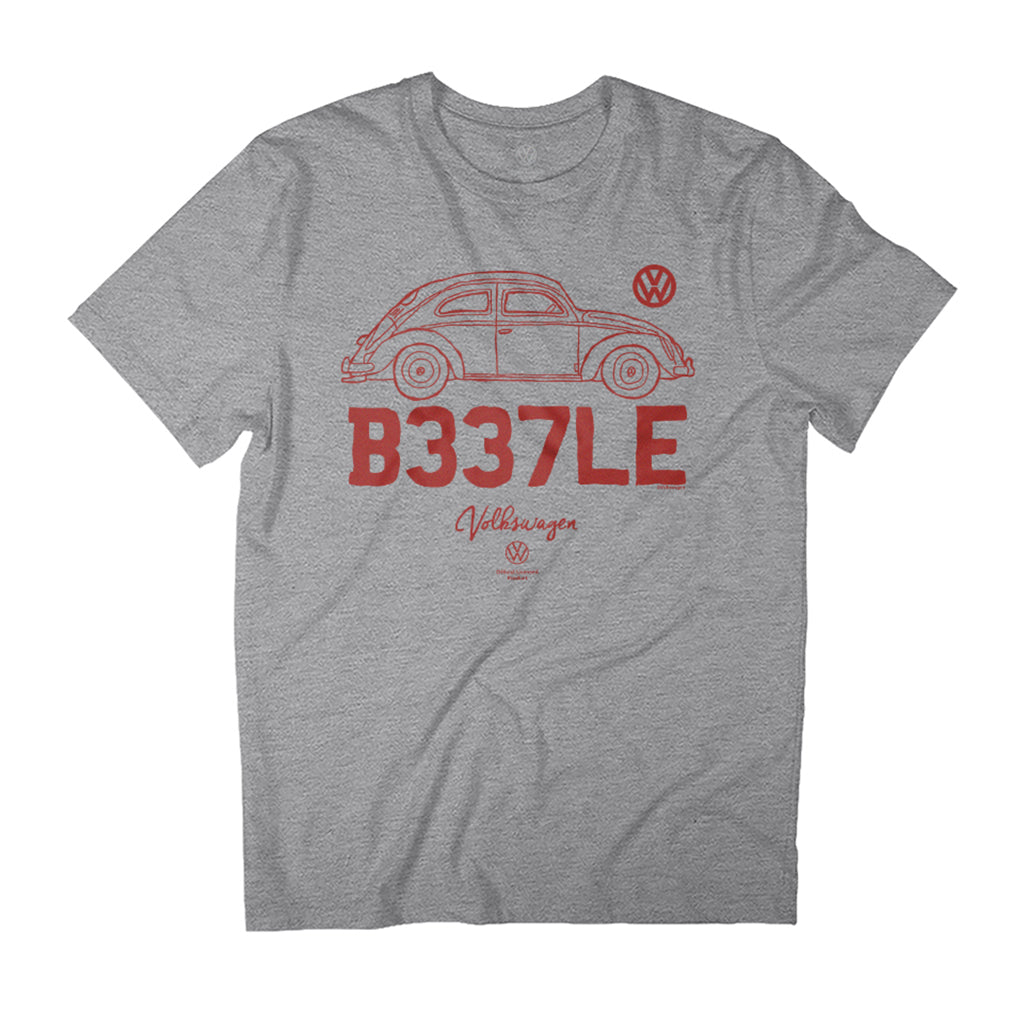 Volkswagen Beetle B337LE Car Doodle Men's T-Shirt product image 1