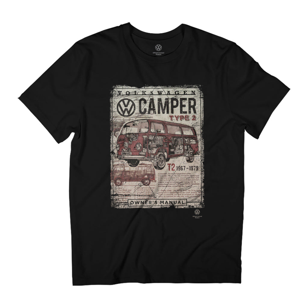 Volkswagen Type 2 Camper Owner's Manual Men's T-Shirt product image 1