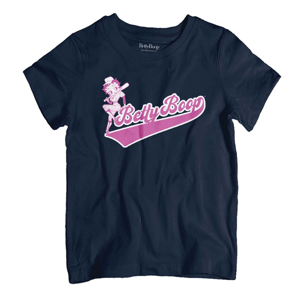 Betty Boop Baseball College Sports Kid's T-Shirt product image 1