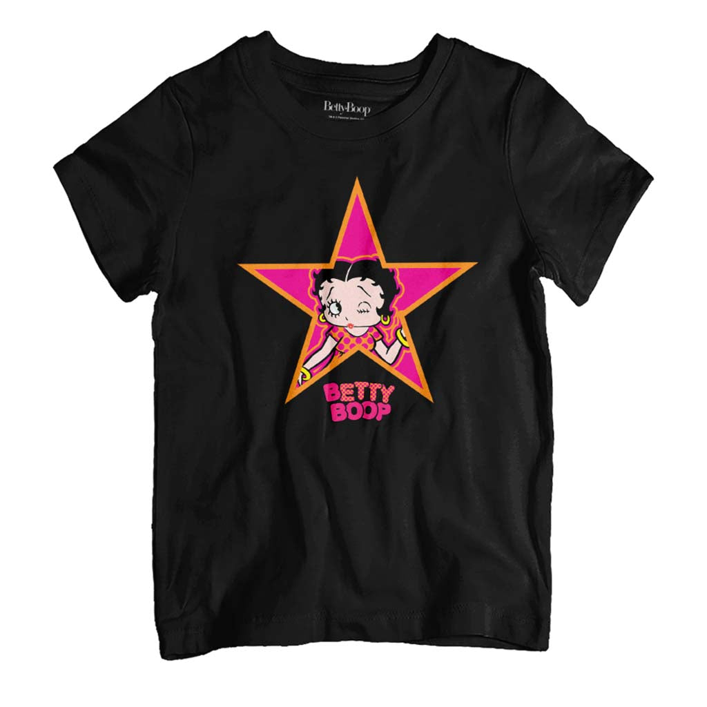 Betty Boop Pink And Orange Star Kid's T-Shirt product image 1