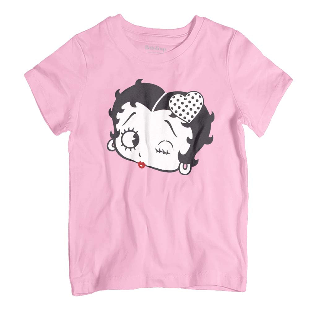Betty Boop Dot Heart Wink Kid's T-Shirt product image 1