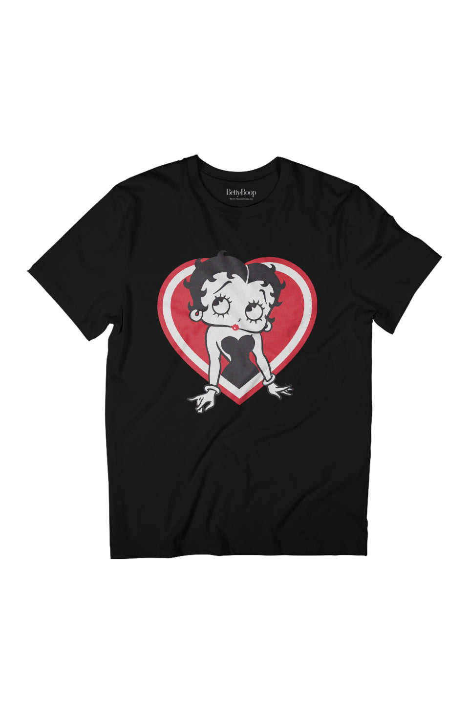 Betty Boop Red and White Heart Pose Women's Relaxed Fit product image 1