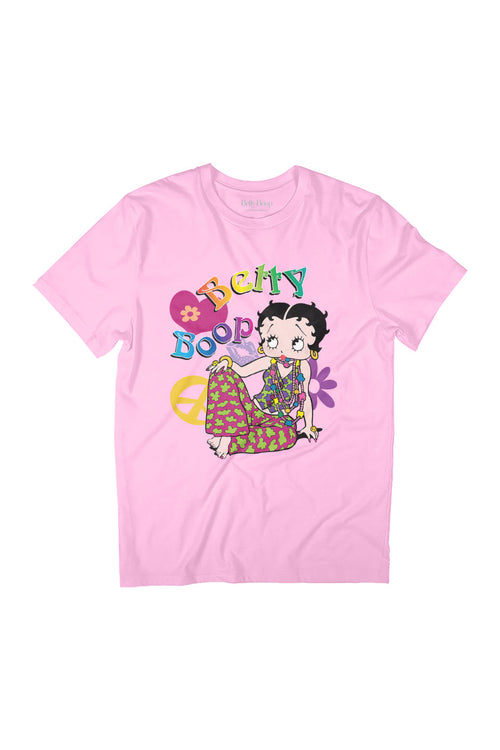 Betty Boop Groovy Hippy Peace & Love Women's Relaxed Fit product image 1