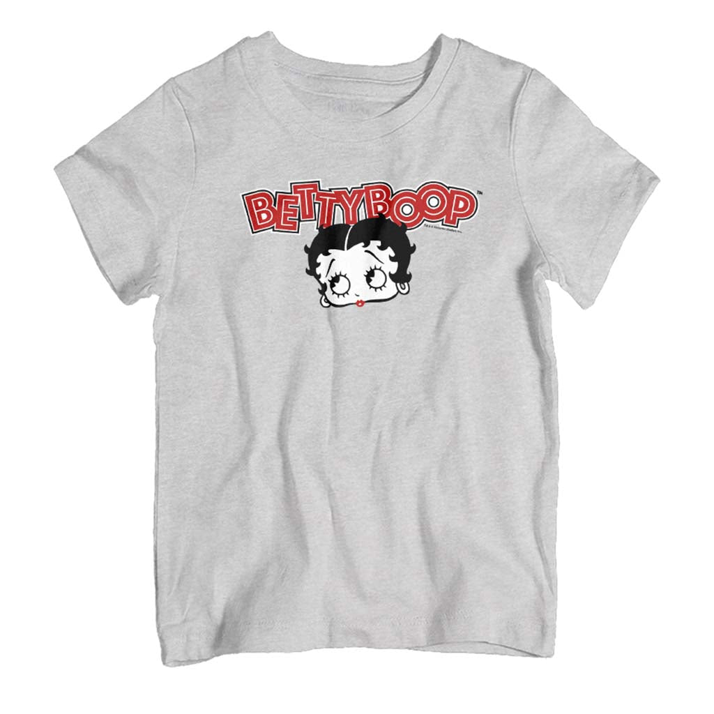 Betty Boop Red Lips Face And Logo Kid's T-Shirt product image 1