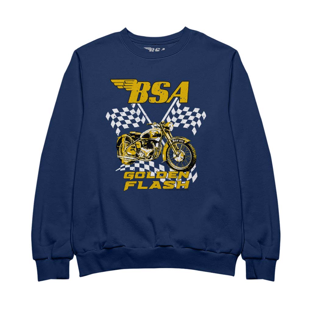 BSA 650 Golden Flash Motorcycle Chequered Flags Men's product image 1