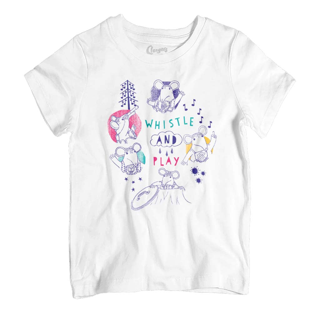 Clangers Whistle And Play Retro Kid's T-Shirt product image 1