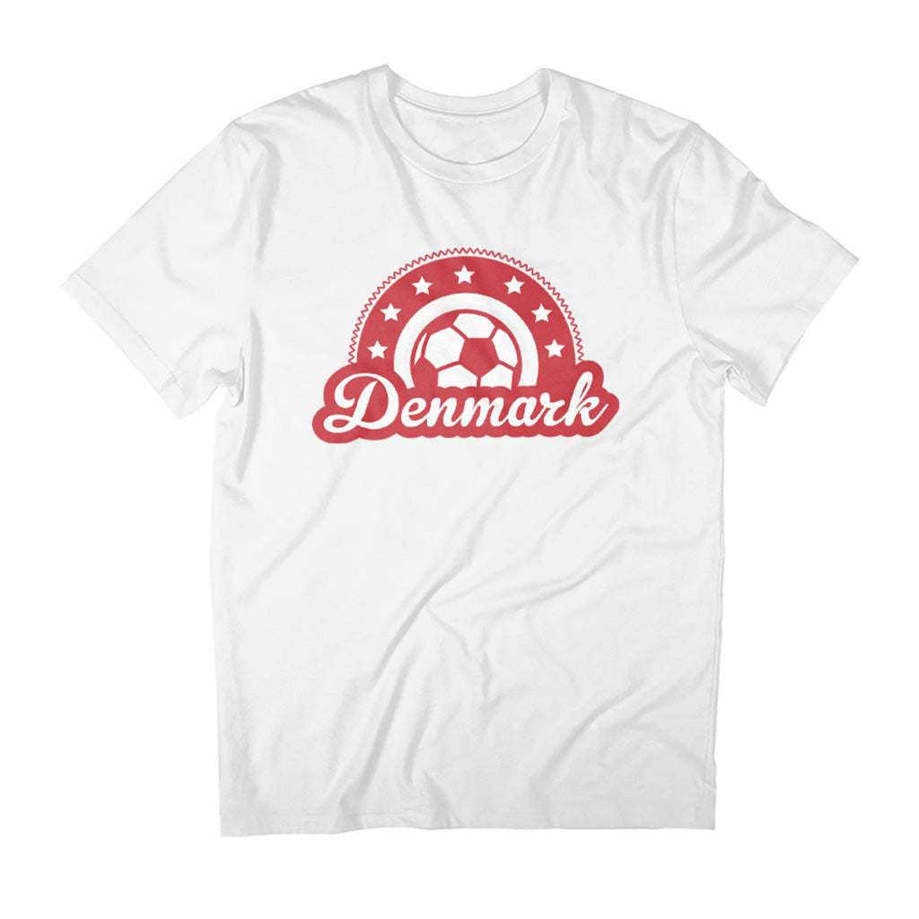 Denmark Star World Cup Football Outline Men's T-Shirt