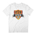 Spain Flag Badge World Cup Football And Stars Men's T-Shirt