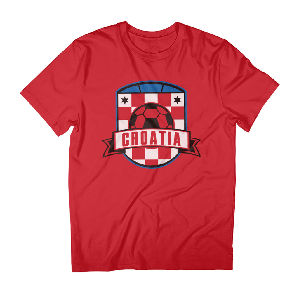 Croatia World Cup Football And Stars Banner Men's T-Shirt