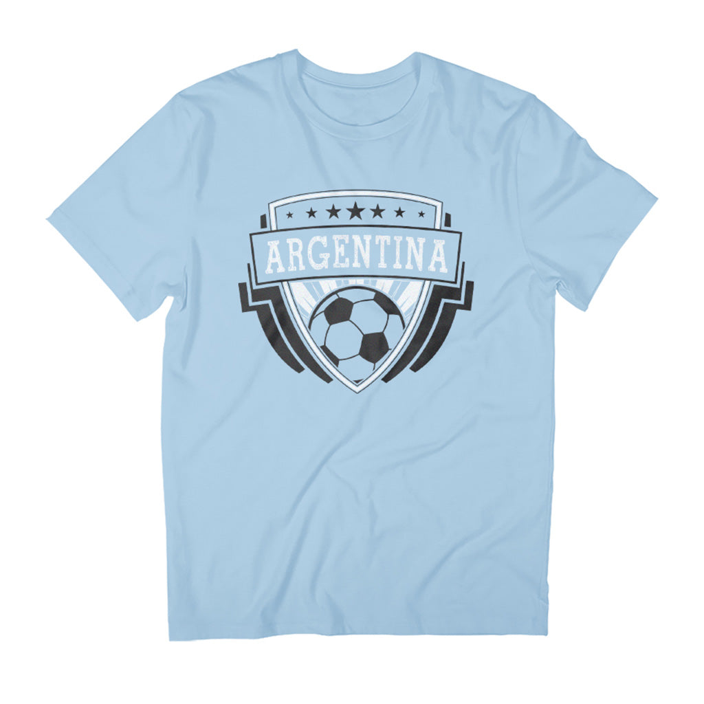 Argentina Emblem Badge World Cup Football Men's T-Shirt