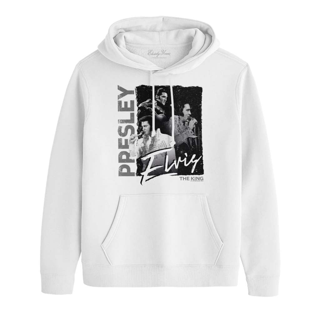 Elvisly Yours Retro Elvis The King Montage Men's Hooded product image 1