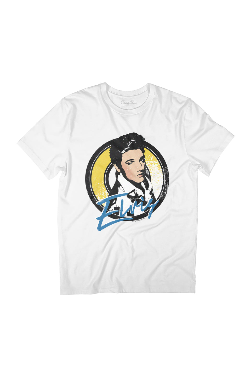Elvisly Yours Elvis Presley Retro Yellow Circle Logo product image 1