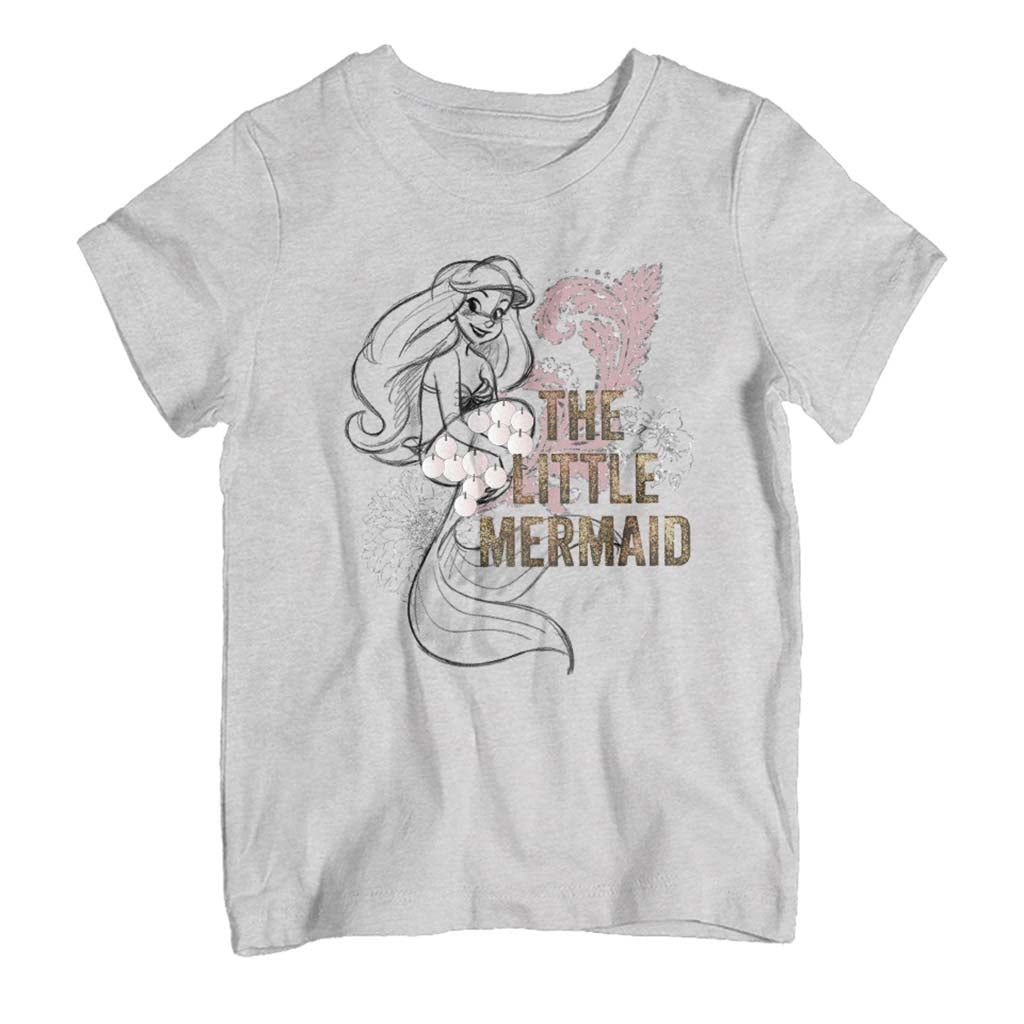 Disney The Little Mermaid Floral Sketch Kid's T-Shirt product image 1
