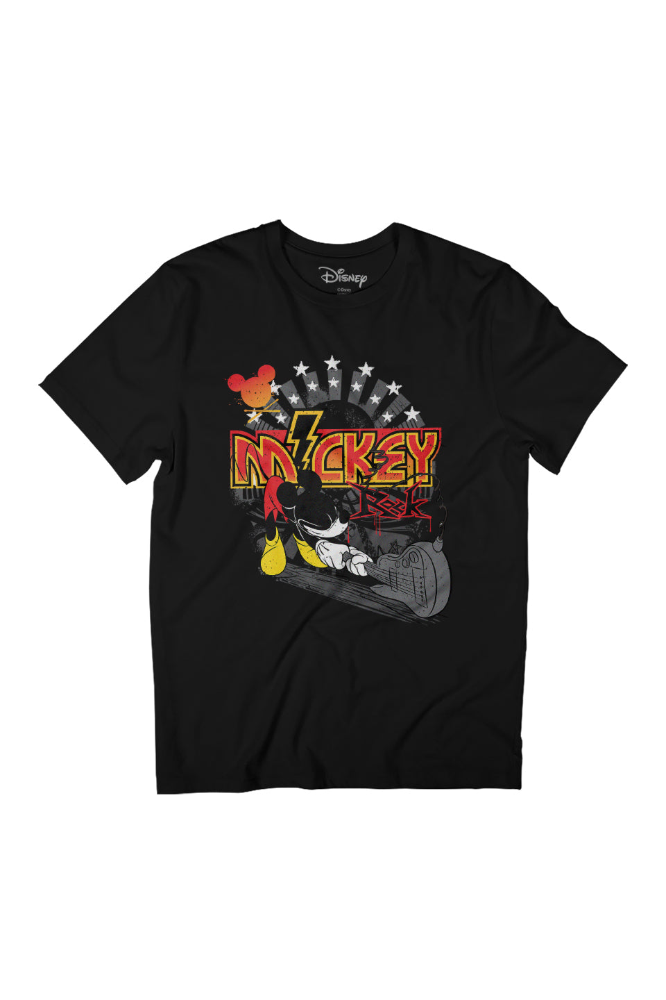 Disney Mickey Mouse Rock Band Guitar Smash Women's Relaxed product image 1