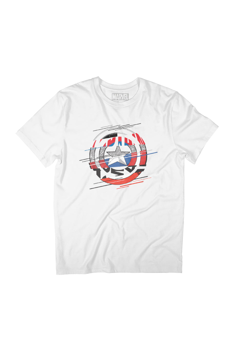 Marvel Captain America Slashed Shield Women's Relaxed Fit product image 1