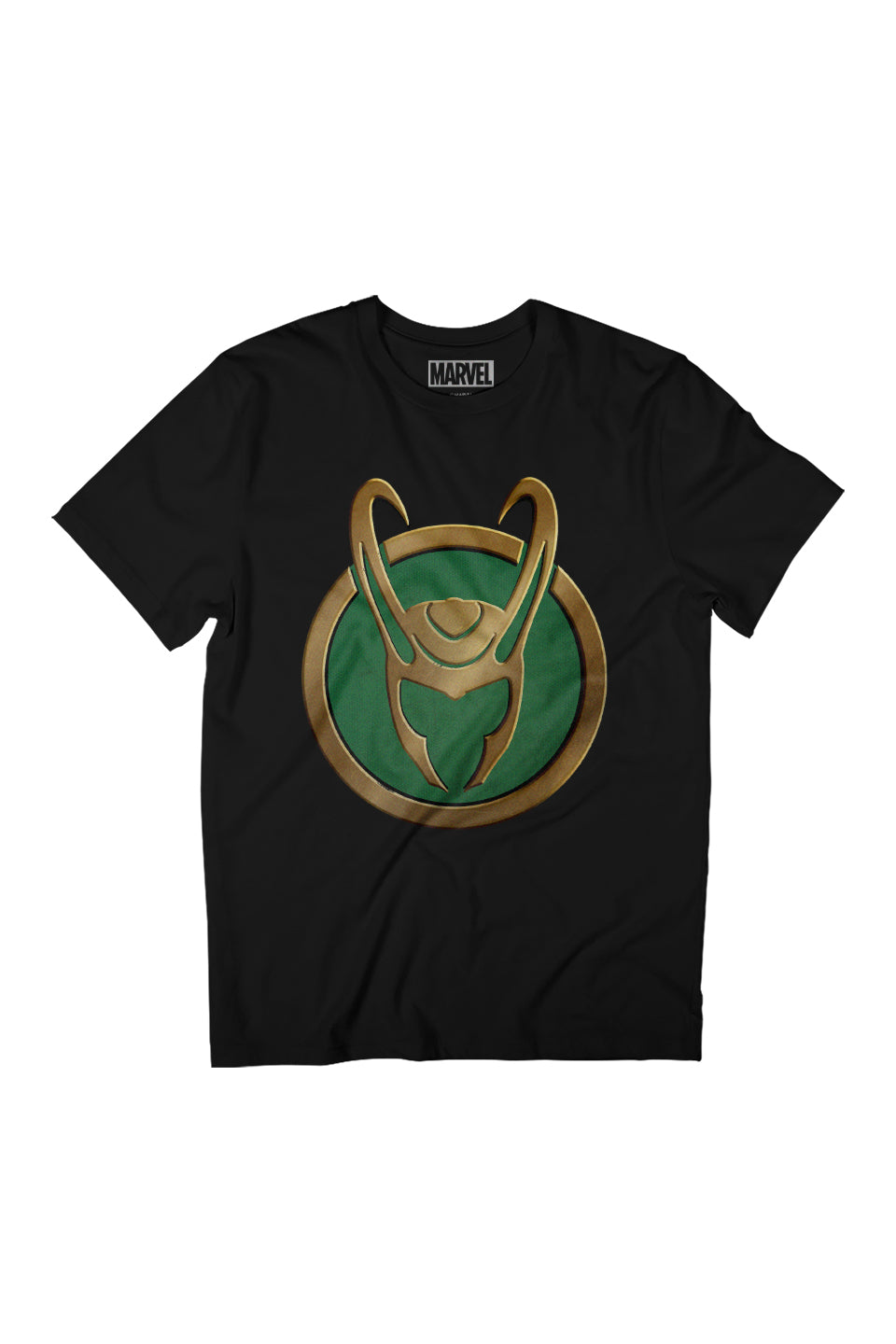 Marvel Loki Gold Horns Helmet Logo Women's Relaxed Fit product image 1