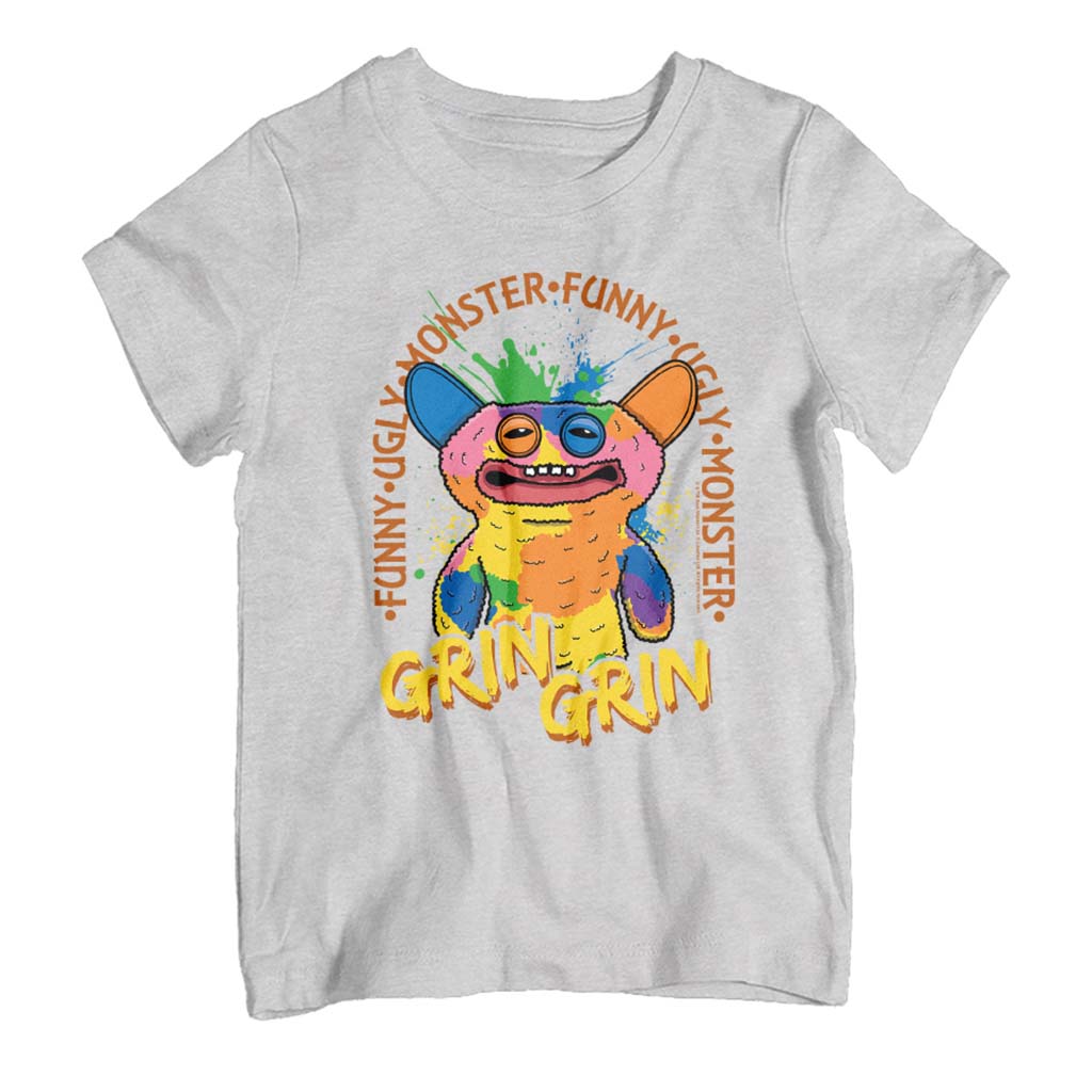 Fuggler Grin Multicolour Rainbow Fur Kid's T-Shirt product image 1