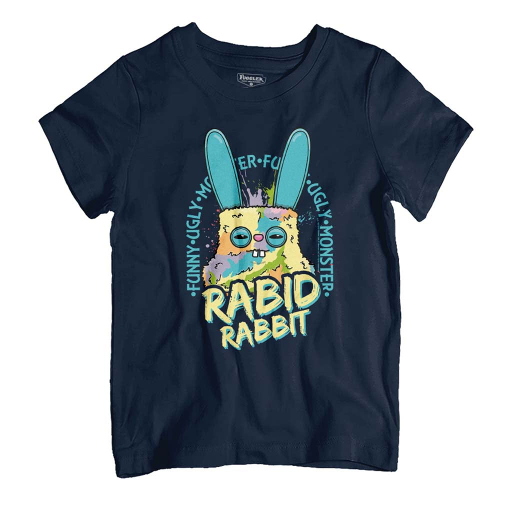 Rabid Rabbit Budgie Fuggler Funny Ugly Monster Kid's T-Shirt product image 1