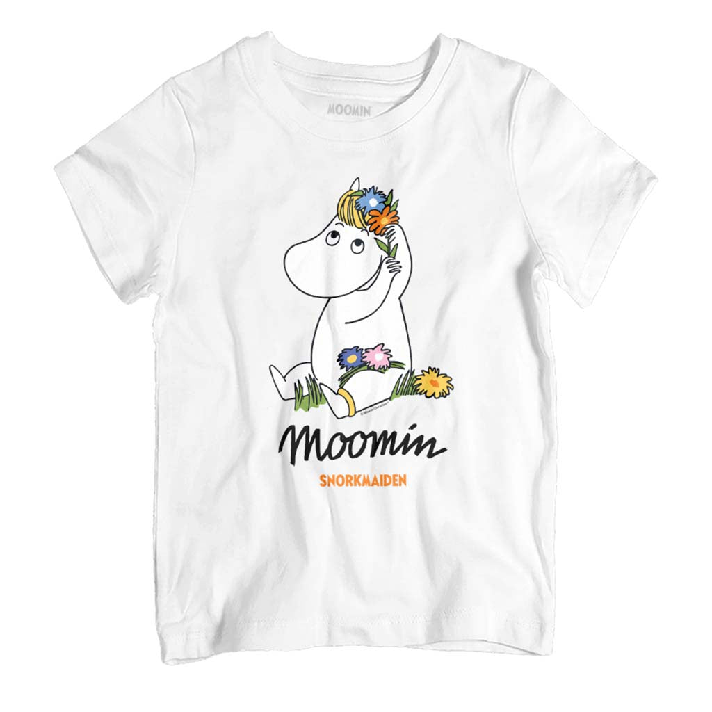 Moomin Snorkmaiden Flowers In Hair (Baby Blue Kid's T-Shirt product image 1
