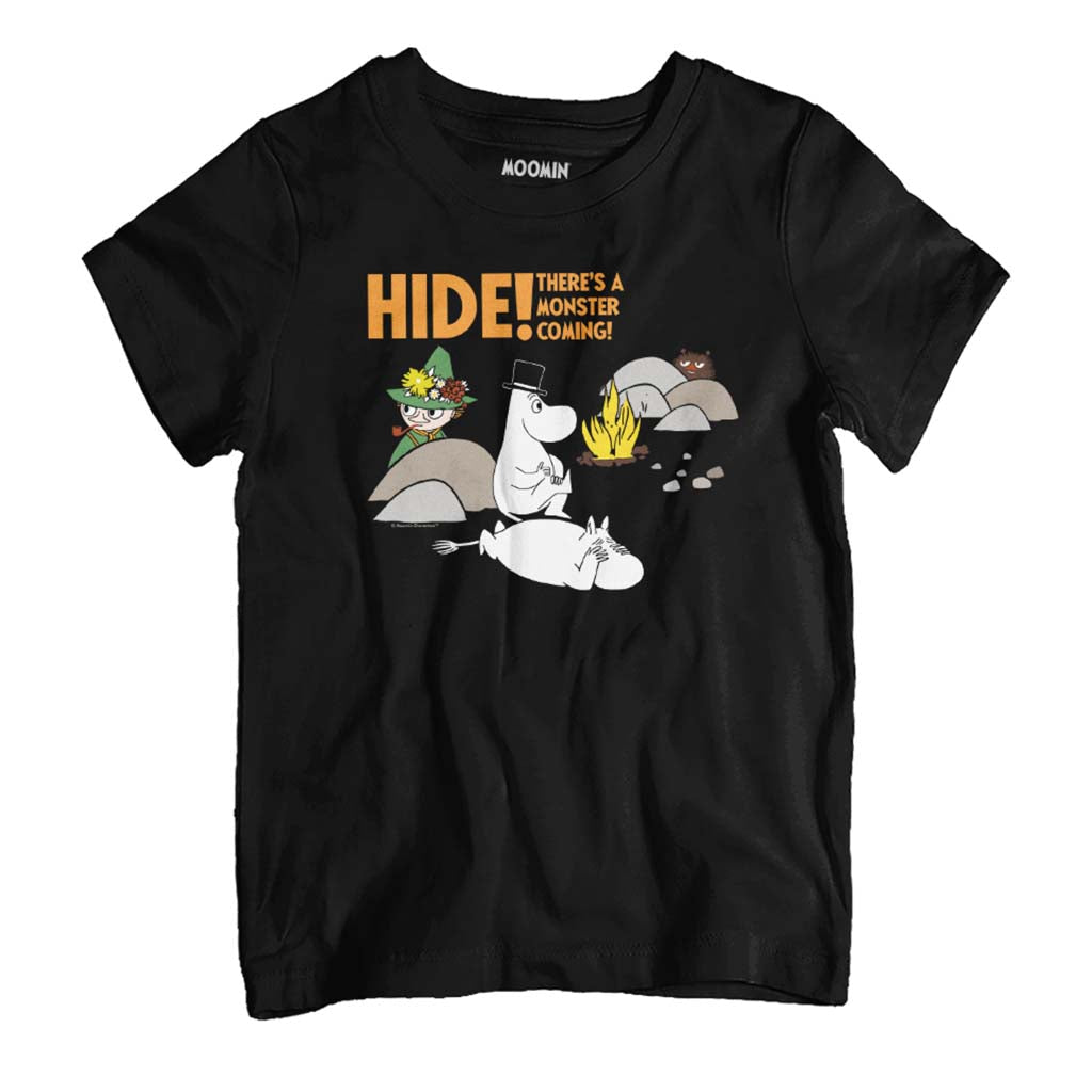 Moomin Hide There's A Monster Coming! Spooky Kid's T-Shirt product image 1