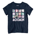 Moomin Group Character Blocks Dark Kid's T-Shirt product image 1