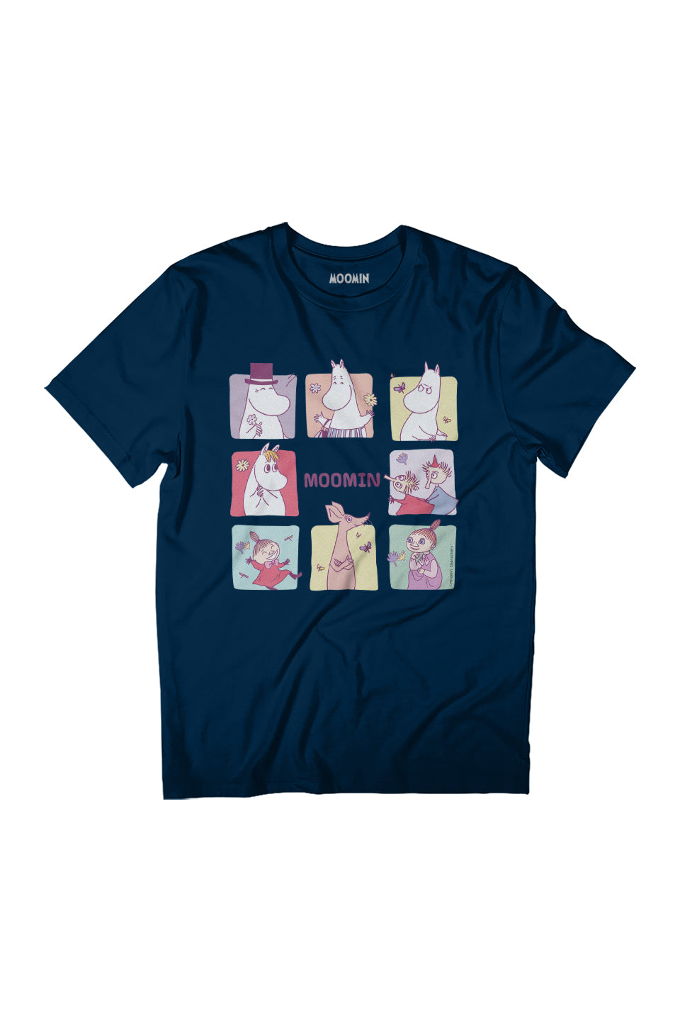 Moomin Square Character Blocks Women's Relaxed Fit T-Shirt product image 1