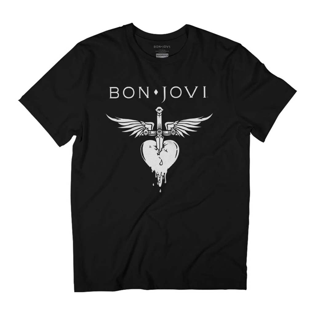 Bon Jovi Dagger Heart Logo Women's Relaxed Fit T-Shirt product image 1
