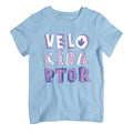 Jurassic Park Velociraptor Purple Text Kid's T-Shirt product image 1