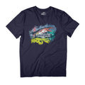 Jurassic Park Mosasaurus Brush Stroke Montage Men's T-Shirt product image 1