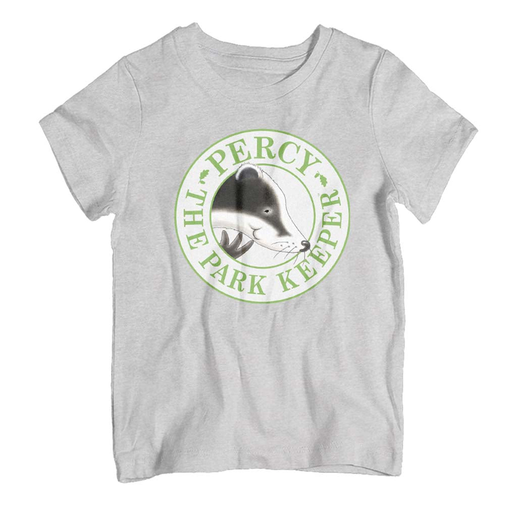 Percy The Park Keeper Badger In Circle Kid's T-Shirt product image 1