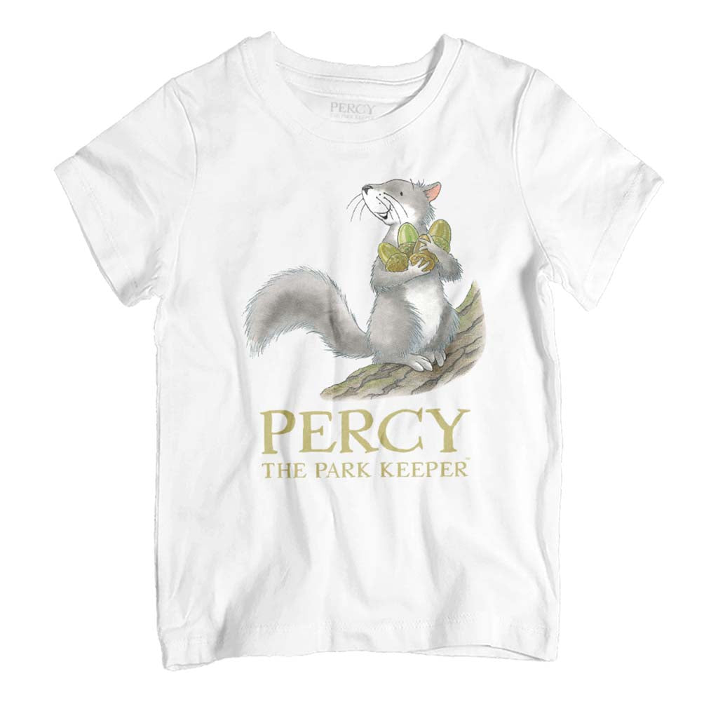 Percy The Park Keeper Squirrel With Acorns Kid's T-Shirt product image 1