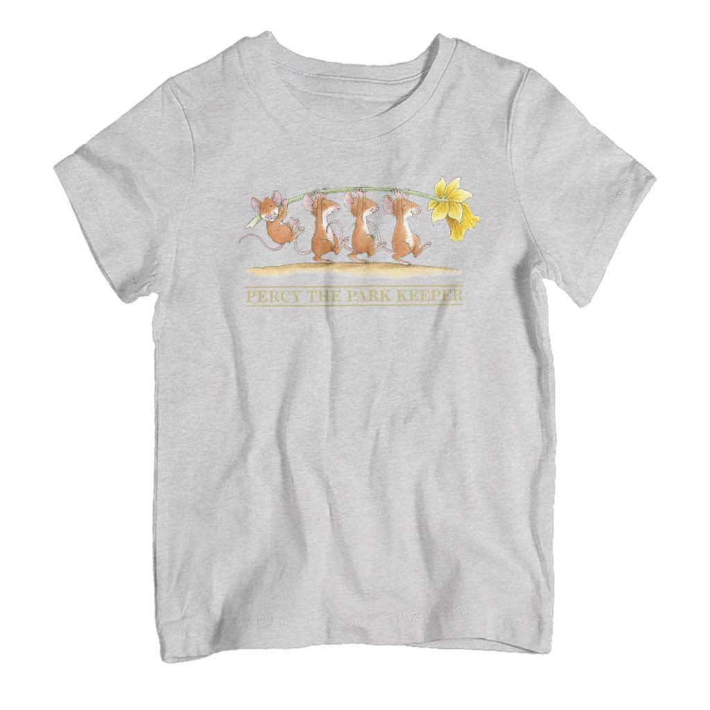 Percy The Park Keeper Mice Carrying Daffodil Kid's T-Shirt product image 1