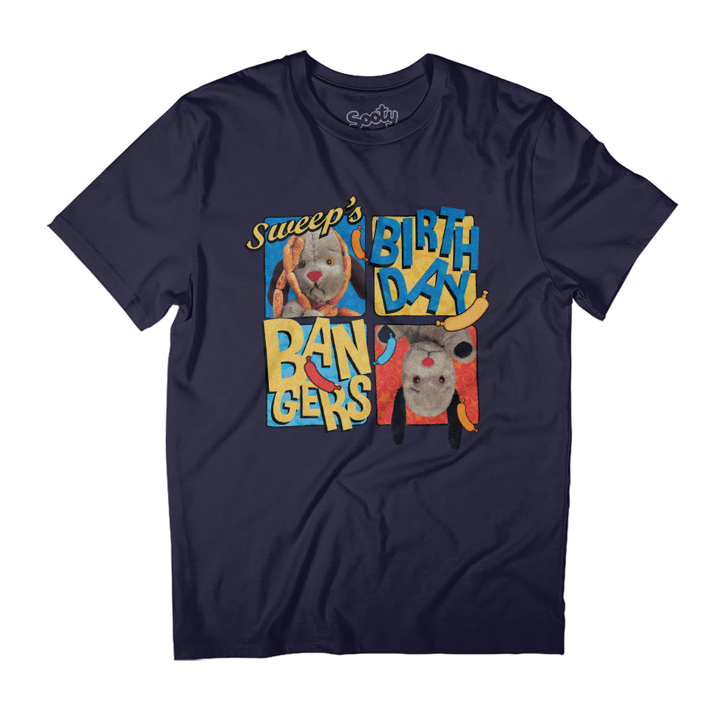 Sooty Sweep's Birthday Bangers Party Men's T-Shirt product image 1